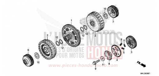 EMBRAYAGE (NC750XD) NC750XDK de 2019